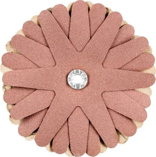 PFERD Polistar-Tube PST-T Schleifstern für Bohrungen und Rohre, Durchmesser: 90 mm, Bohrung: 5 mm, Körnung: A180, 10 Stück, Farbe: Braun - Bild 1