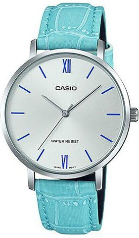 Casio Armbanduhr, Quarz, Edelstahl, Leder, Gold, 40 mm, Damen - Bild 1