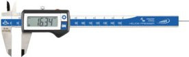 Helios Digitaler Taschenmessschieber IP 67 aus Edelstahl in Silber mit rundem Tiefenmaß, Messbereich 150 mm, B/T/H: 150 x 40 mm - Bild 1