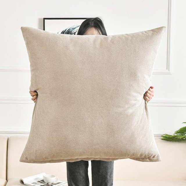 JMG Clothing Kissenbezug Uni Beige aus Polyester für dein Sofa, B/T/H: 60 x 60 x 0 cm - Bild 1