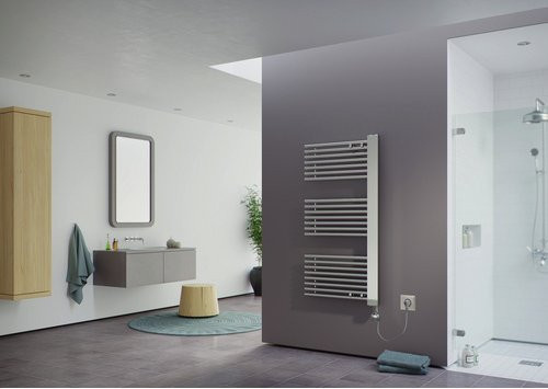 XIMAX Handtuchwärmer C5 elektrisch Typ 4 aus Stahl in Silber, H x B x T: 119 x 60 x 23,2 cm - Bild 1