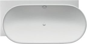 Duravit Ablauf- und Überlaufgarnitur Quadroval Zug für Badewannen, Durchmesser: 5,2 cm, Farbe: Chrom, Breite: 85 cm - Bild 1