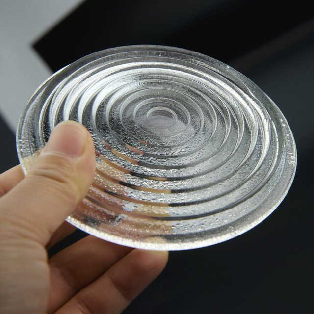 SRATE Runde Glas-Fresnel-Linse für Spotlight mit Gewinde und IP23 Schutzklasse, transparent, Durchmesser: 175 mm oder 200 mm - Bild 1