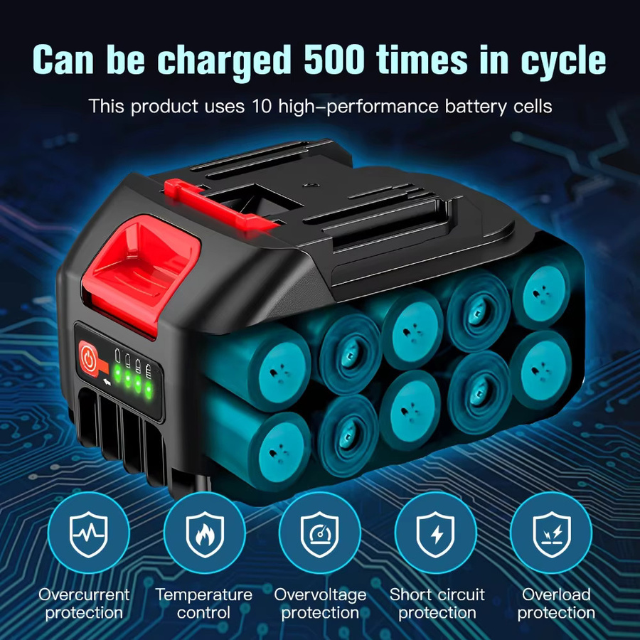 Makita Lithium-Ionen-Akku 21 V 4,0 Ah in Schwarz für Akku-Bohrschrauber, bürstenlose Schraubenschlüssel und Schraubendreher - Bild 4