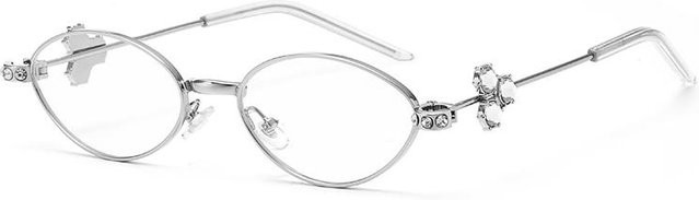 Yiran Brille, hexagonal, Unisex, Vollrand, Edelstahl, silber - Bild 1