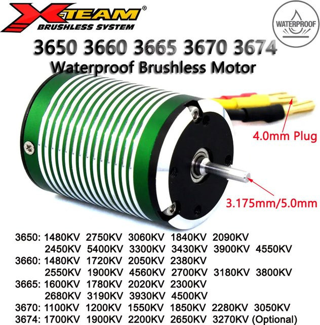 X-Team RC-Automotor, bürstenlos, wasserdicht - Bild 1
