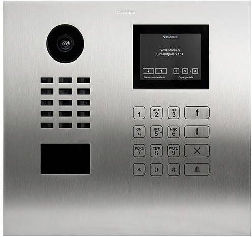 DoorBird D21DKH IP-Video-Türsprechanlage LAN Außeneinheit aus Edelstahl V4A in Silber (gebürstet) - Bild 1