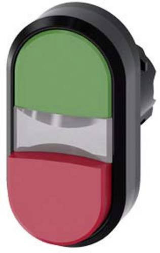Siemens 3SU1000-3BB42-0AA0 Doppeldrucktaster in Grün, Rot und Mehrfarbig aus Kunststoff mit Schutzart IP69K - Bild 1