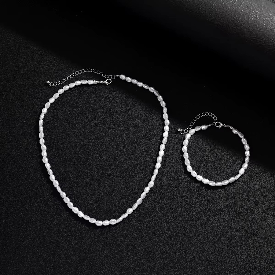 Salircon Schmuck-Set, Perle, Silber, Vintage, Damen - Bild 3