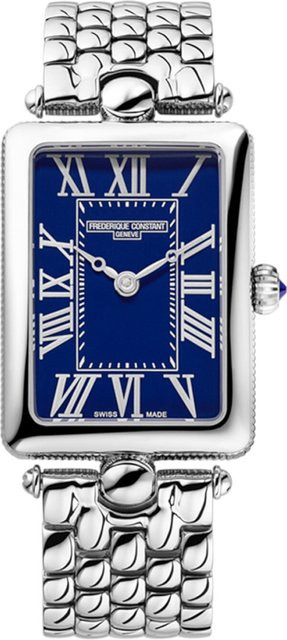 Frederique Constant Damenuhr, Quarz, Edelstahl, Blau, 28 mm - Bild 1