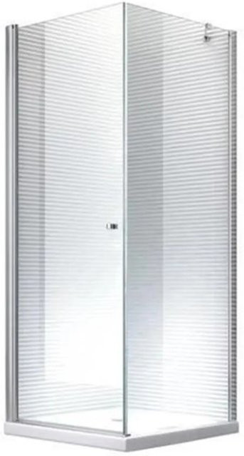 Glaszentrum Hagen Hades Duschkabine Eckkabine aus ESG Glas, Farbe: transparent, B/T/H: 90 x 90 x 195 cm, Glasstärke: 8 mm - Bild 1