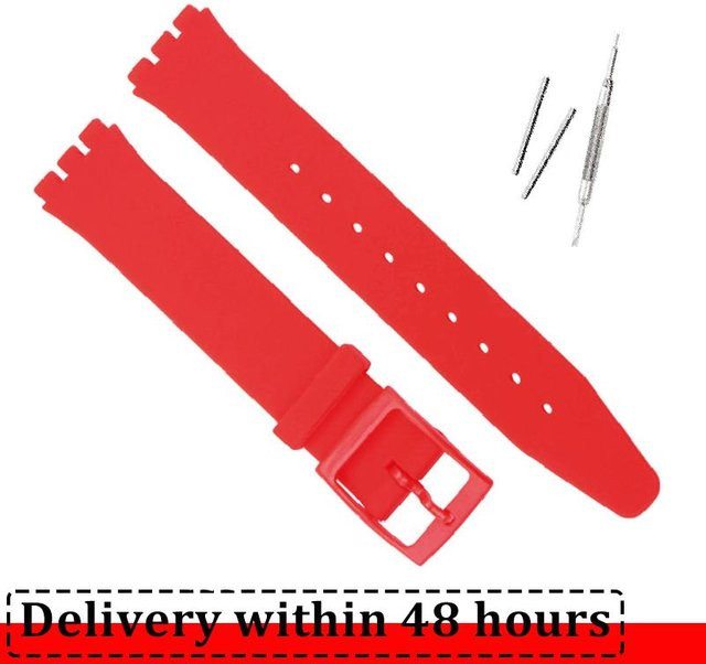 Uhrenarmband Silikon, Rot, Herren - Bild 1