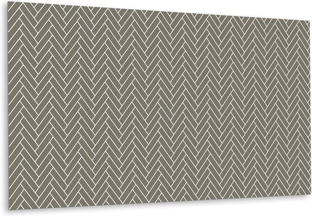 Tulup Wandpaneel in Fischgrätmuster und Holzoptik, selbstklebend, braun/multicolour, B: 100 cm, H: 50 cm - Bild 1