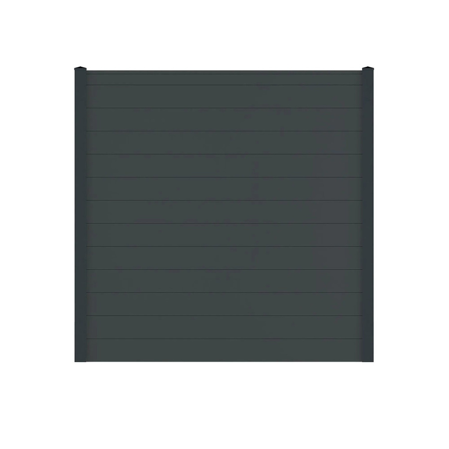 Vidual Sichtschutzzaun Snap 140 aus Aluminium in Anthrazit, blickdicht, Montage zum Aufdübeln, Höhe: 175 cm, Breite: 1068 cm - Bild 2