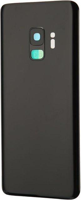 Samsung Galaxy S9 G960 Wasserdichter Akkudeckel mit vorinstallierter Kameralinse und Kleber in Schwarz - Bild 1