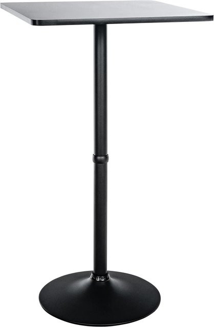 DELUKE Stehtisch TILL Eckig in Schwarz, Bartisch aus Holz und Aluminium, B/T/H: 60 x 60 x 108 cm - Bild 1