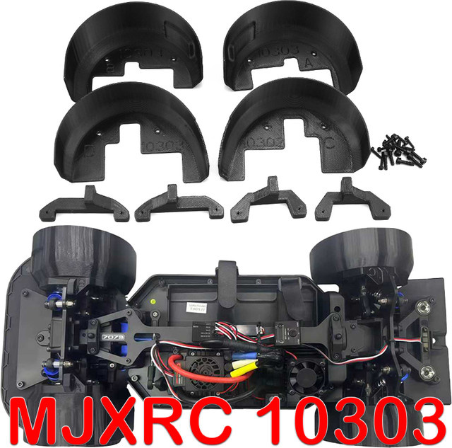 MJXRC 10303 Vordere und hintere Kotflügel für 1/10 Hyper Go, ferngesteuertes Auto, RC-Auto-Truck - Bild 1