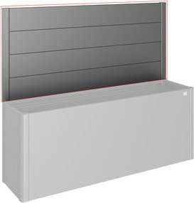 BIOHORT Sichtschutzelement DaVinci aus Metall in Grau, H x B: 91 x 201 cm - Bild 1