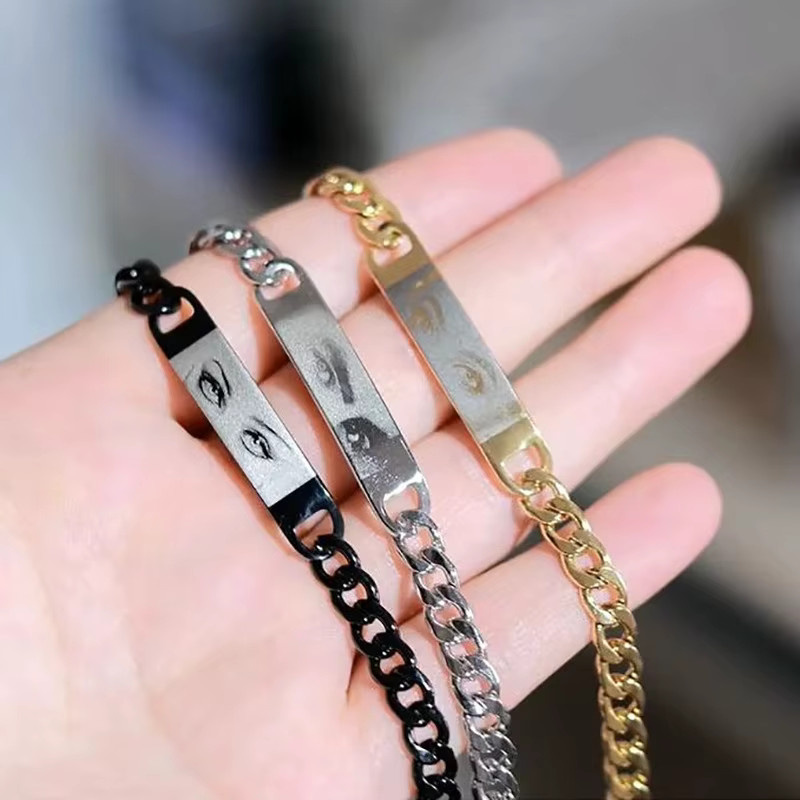 XCL Armband Edelstahl, Personalisiertes Augen-Foto-Armband, Damen und Kinder - Bild 2