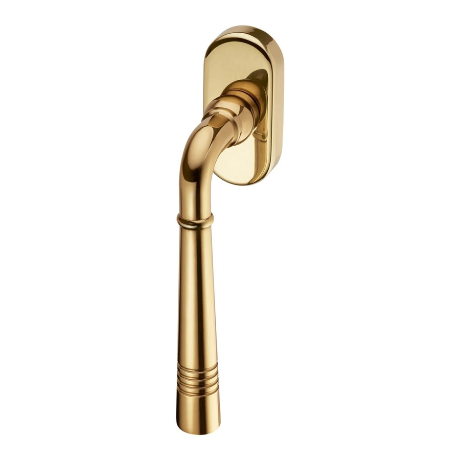 SO-TECH Fenstergriff FREJA aus Messing in Gold, poliert, inklusive Befestigungsmaterial - Bild 2