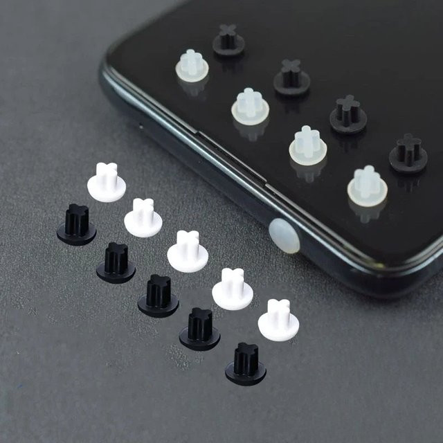 Universal Silikon Anti-Staub-Schutzstecker für 3,5 mm Kopfhörer-Anschlüsse in Schwarz - Bild 1