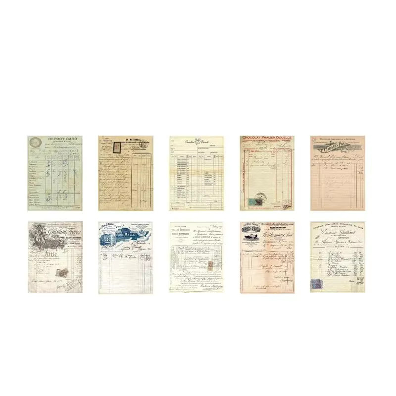 30 Stück HYFJOY Vintage Tagebuch-Dekoration Briefe aus Papier für DIY Schreibwaren, B: 11 cm, H: 8,5 cm - Bild 3