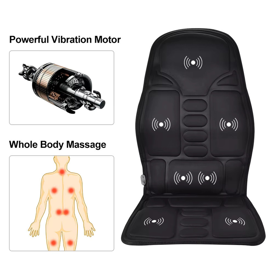 Hailicare Massagegerät mit elektrischer Heizung und Vibrationsfunktion in Schwarz für Nacken, Rücken und Körper - Bild 3