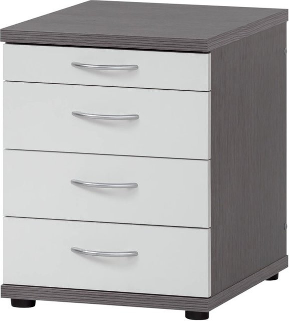 PROREGAL Standcontainer Lion mit 4 Schubladen in Eschegrau-Weiß, H x B x T: 54 x 42 x 50 cm - Bild 1