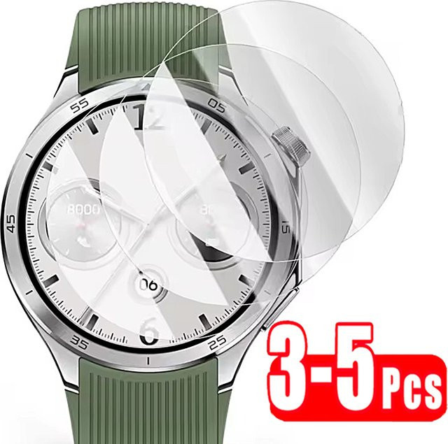 3 bis 5 Stück Displayschutzfolie für OnePlus Watch 3 aus gehärtetem Glas, transparent - Bild 1