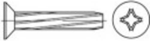 TOOLCRAFT Schneidschrauben M3 12mm Kreuzschlitz Phillips DIN 7516, Stahl galvanisch verzinkt, Silber, 2000 Stück - Bild 1