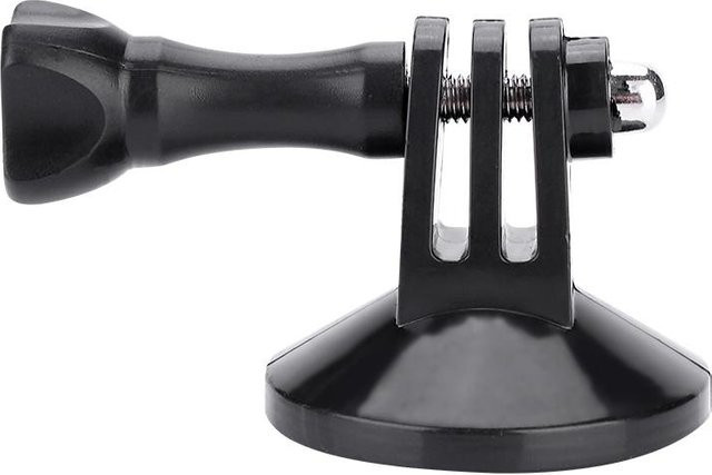 Magnetische Basishalterung mit Saugfuß für GoPro Hero 4, 32SJ4000 und XIAOYI Action Cameras, Farbe: Schwarz - Bild 1