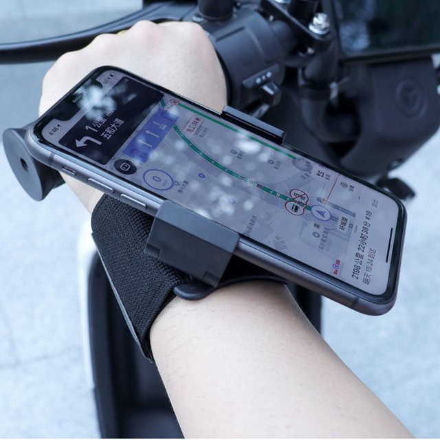 ORBMART 360 Grad rotierbare Smartphone Armband Halterung für iPhone, Samsung und Xiaomi in Schwarz - Bild 1