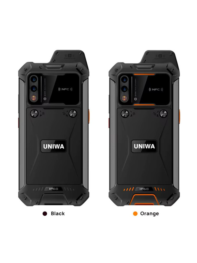 UNIWA W888 ATEX Explosionsgeschütztes Android Smartphone mit Walkie Talkie Funktion, 6,3 Zoll HD Display, 64GB Speicher, 4GB RAM, NFC, IP68, Schwarz - Bild 4