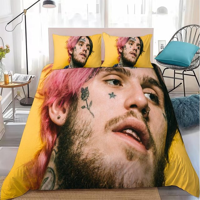 L-Lil P-Peep Bettwäsche-Set Home Style, 3-teiliges Set aus Microfaser in Gelb, B/H: 135 x 200 cm - Bild 1