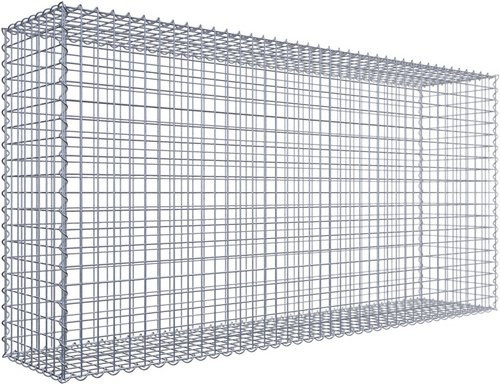 Gabiona Spiralgabionenkorb aus Stahl in Silberfarben, B/T/H: 200 x 40 x 100 cm - Bild 1