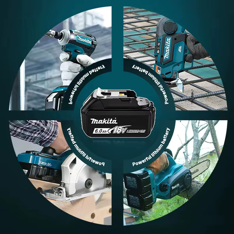 Makita BL1860 18V Li-Ionen Akku mit 6Ah für LXT Elektrowerkzeuge in Schwarz - Bild 5