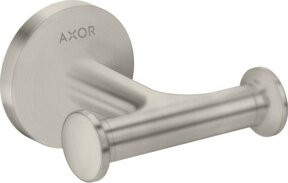 Hansgrohe Axor Handtuchhaken doppelt zur Wandmontage in Edelstahl-Optik Silber - Bild 1
