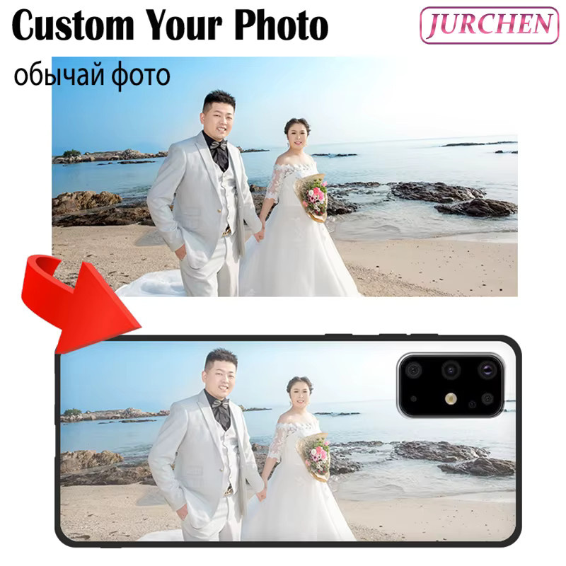 JURCHEN Individuelles Foto-Cover für Xiaomi Redmi Note 15 14 14C 15C 14S 14R 15R Pro Plus 5G Schutzhülle aus Silikon in Schwarz Matt - Bild 2