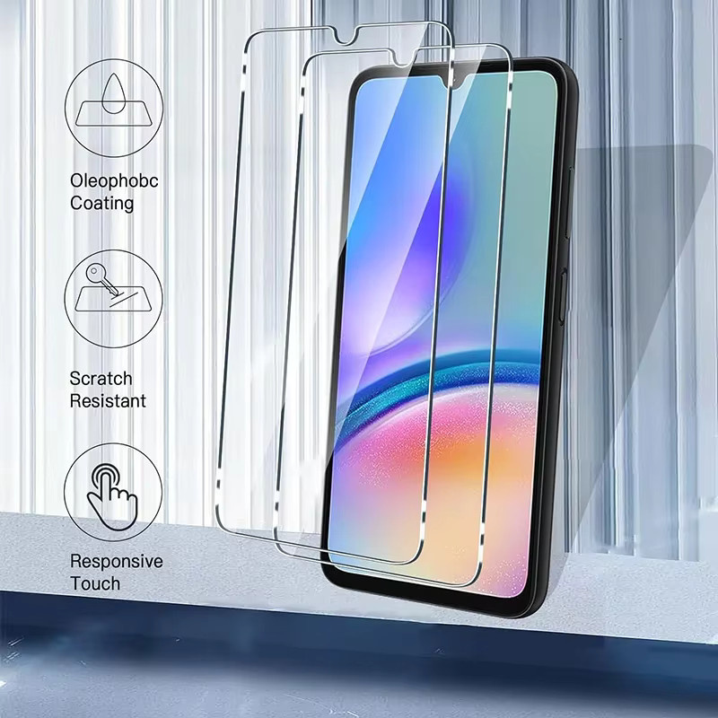 2 Stück Samsung Galaxy A-Serie Displayschutz aus gehärtetem Glas, transparent - Bild 3