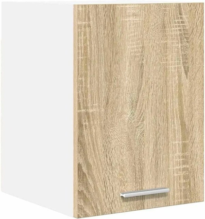 vidaXL Hängeschrank Riga mit Tür in Sonoma-Eiche und Weiß, B/T/H: 30 x 31 x 40 cm