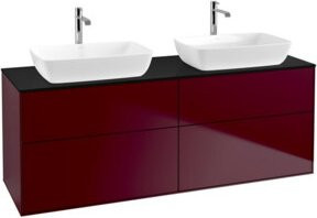 V&B Waschtischunterschrank Finion mit Wandbeleuchtung in Peony Matt, Breite: 160 cm, Tiefe: 50,1 cm - Bild 1