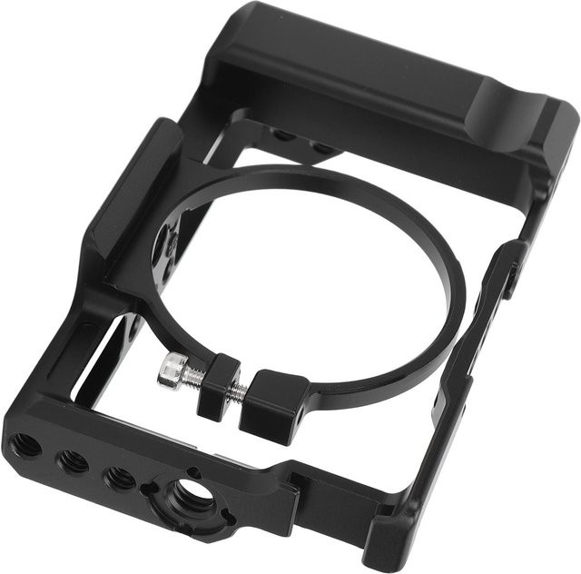 Shoemst Kamerakäfig aus Aluminium mit Blitzschuhhalterung für Sony RX100 M1 M2 M3 M4 M5 M6 M7 in Schwarz - Bild 1