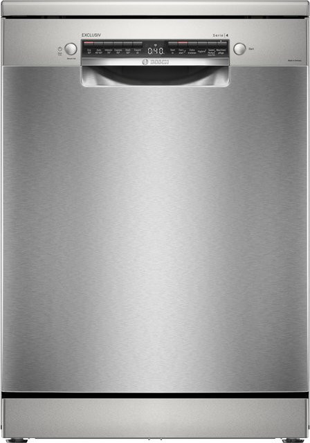 Bosch Serie 4 Stand-Geschirrspüler SMS4EBI01D in Silber mit Aquastop und höhenverstellbarem Oberkorb, Breite: 60 cm - Bild 1