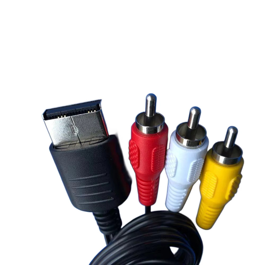 OULLX RCA Audio-Video-Kabel für SEGA Dreamcast, Schwarz, Länge: 1,8 m - Bild 3