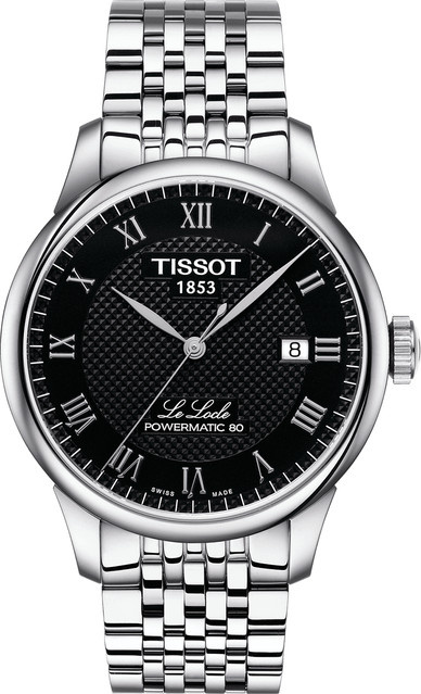 Tissot Herrenuhr Le Locle, Automatik, Edelstahl, 39 mm, Schwarz - Bild 1