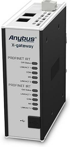 Anybus AB7519 PROFINET IRT Slave Gateway 24 V/DC mit Ethernet/LAN in Weiß - Bild 1