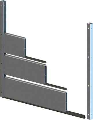 MaSys Hochwasser-Set Standard aus Aluminium in Silber/Grau, H x B: 60 x 120 cm - Bild 1
