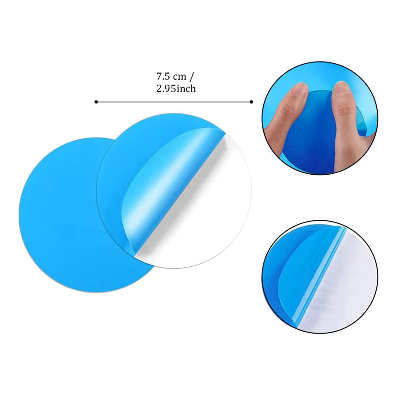 10er Pack Selbstklebende PVC Pool Reparatur Patches in Blau für Unterwasser-Reparaturen - Bild 2