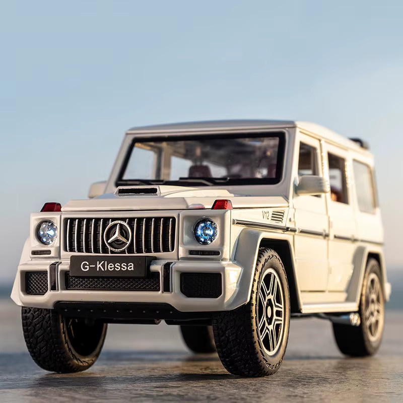 CCA G63 Auto Modell, Geländewagen, 1:24, Metall, mit Licht und Sound, Pink - Bild 2