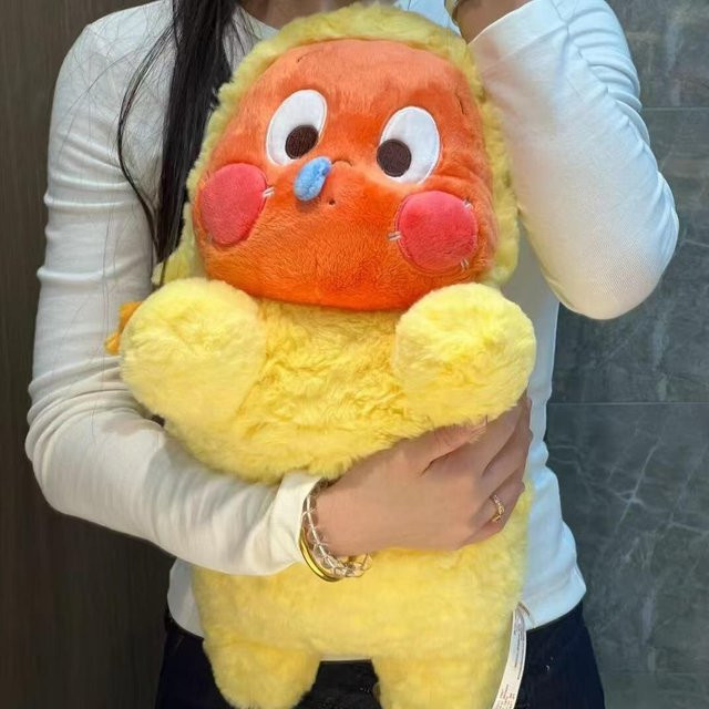 STERN Plüschkissen Stern und Mond als beruhigende Kuschelpuche in Gelb, Höhe: 80 cm - Bild 1